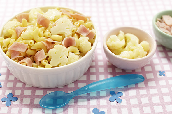 Mini Pasta And Cauliflower Cooking Baby Food