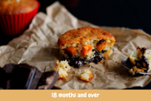 Mini cakes with cinnamon-flavoured butternut and chocolate chips