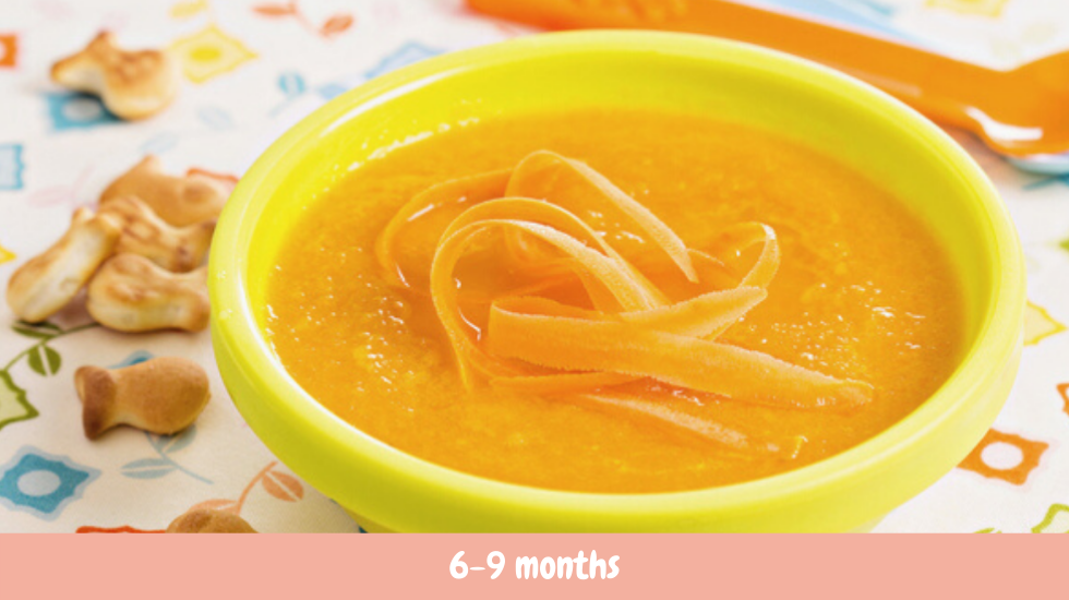 carrot soup with cheese